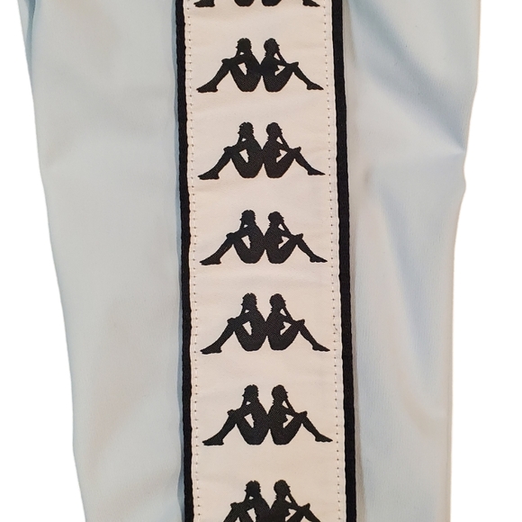 KAPPA Womens Leggings 222 Banda Anen Blue White Size Medium - Picture 11 of 12